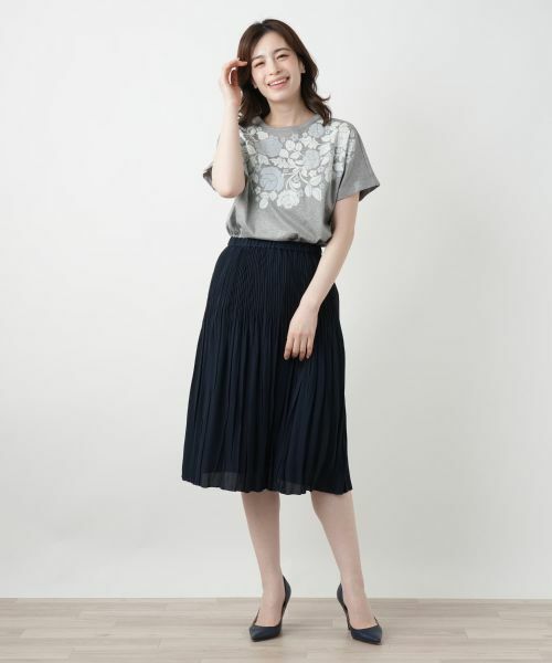 Leilian / レリアン カットソー | フラワーモチーフカットソー【MUSE BY ROCHAS Premiere】 | 詳細1