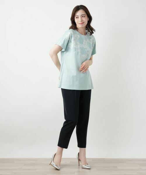 Leilian / レリアン カットソー | フラワーモチーフカットソー【MUSE BY ROCHAS Premiere】 | 詳細4