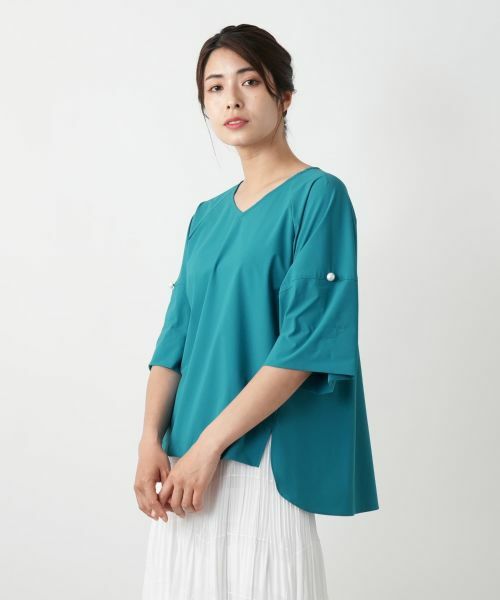 Leilian / レリアン シャツ・ブラウス | 【店舗人気】Vネックブラウス | 詳細10