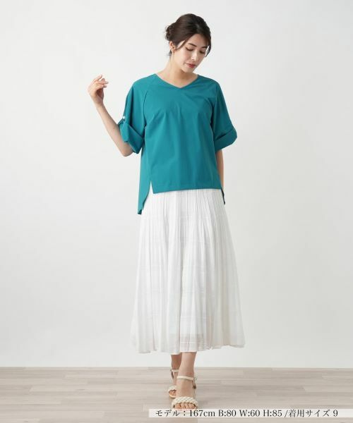 Leilian / レリアン シャツ・ブラウス | 【店舗人気】Vネックブラウス | 詳細7