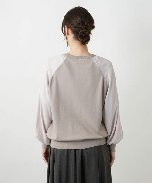 Leilian / レリアン カーディガン・ボレロ | 【店舗人気】異素材切り替えカーディガン | 詳細12