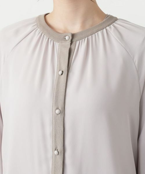 Leilian / レリアン カーディガン・ボレロ | 【店舗人気】異素材切り替えカーディガン | 詳細13