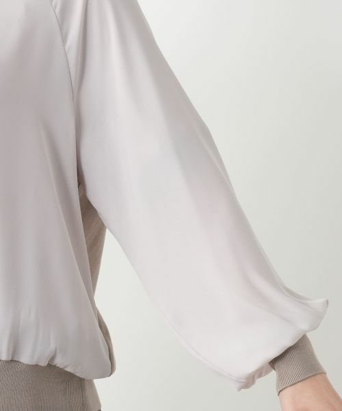 Leilian / レリアン カーディガン・ボレロ | 【店舗人気】異素材切り替えカーディガン | 詳細15