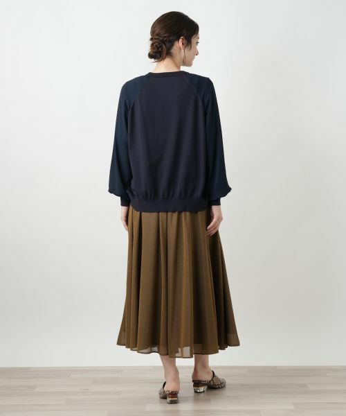 Leilian / レリアン カーディガン・ボレロ | 【店舗人気】異素材切り替えカーディガン | 詳細3