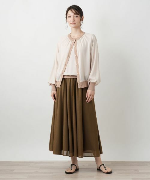 Leilian / レリアン カーディガン・ボレロ | 【店舗人気】異素材切り替えカーディガン | 詳細4