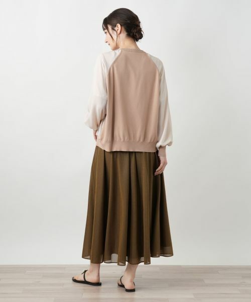 Leilian / レリアン カーディガン・ボレロ | 【店舗人気】異素材切り替えカーディガン | 詳細6