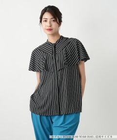 Leilian / レリアン シャツ・ブラウス | 【店舗人気】ストライプ切替ブラウス