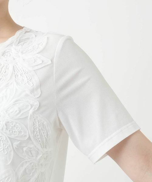 Leilian / レリアン カットソー | フラワーモチーフカットソー | 詳細15