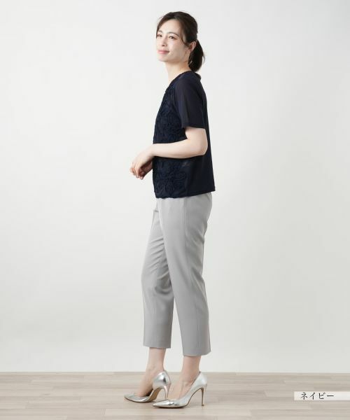 Leilian / レリアン カットソー | フラワーモチーフカットソー | 詳細5