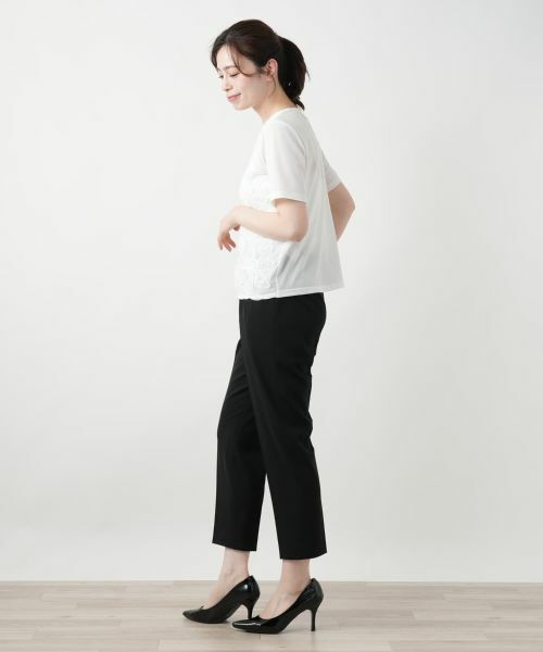 Leilian / レリアン カットソー | フラワーモチーフカットソー | 詳細8