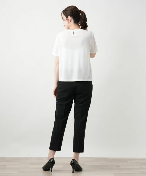 Leilian / レリアン カットソー | フラワーモチーフカットソー | 詳細9