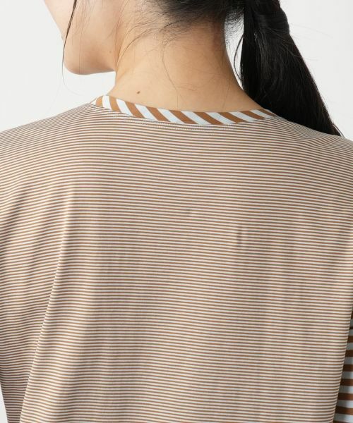 Leilian / レリアン カットソー | ボーダー切替七分袖カットソー【MUSE BY ROCHAS Premiere】 | 詳細11