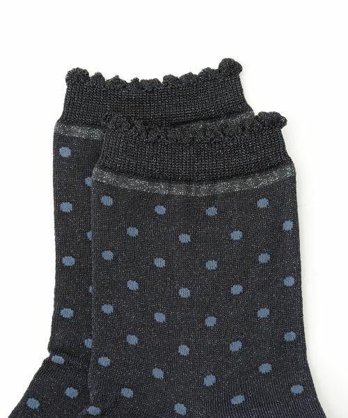 Leilian / レリアン ソックス | ラメドットショートソックス | 詳細1