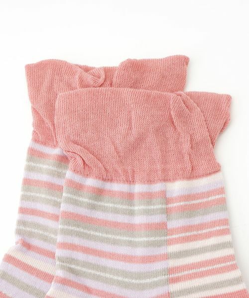 Leilian / レリアン ソックス | ランダムボーダーフリルソックス | 詳細1