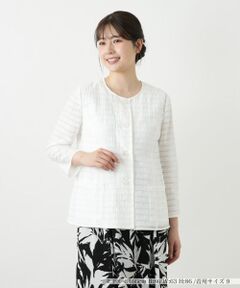 Leilian / レリアン テーラードジャケット | ノーカラージャケット