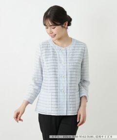 Leilian / レリアン テーラードジャケット | ノーカラージャケット