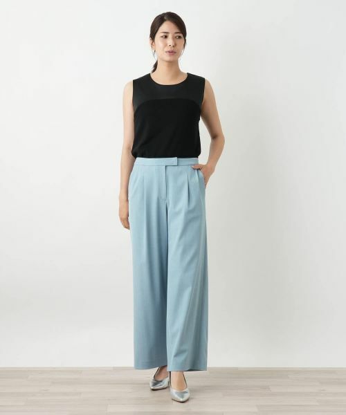 Leilian / レリアン その他パンツ | タックワイドパンツ | 詳細1