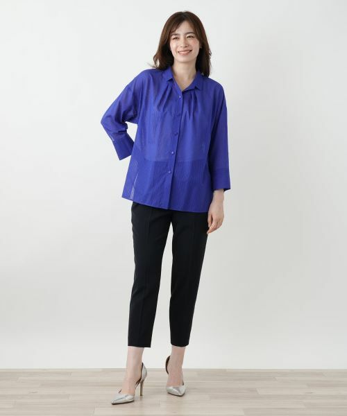 Leilian / レリアン シャツ・ブラウス | 織柄シャツブラウス【SOMELOS】 | 詳細1