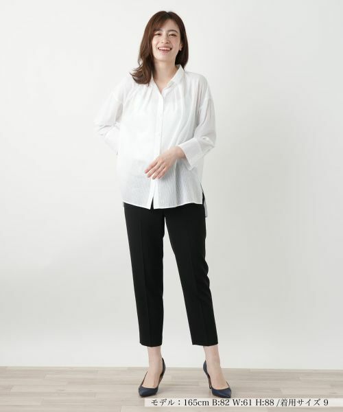 Leilian / レリアン シャツ・ブラウス | 織柄シャツブラウス【SOMELOS】 | 詳細4