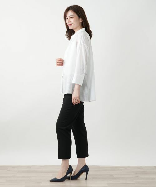 Leilian / レリアン シャツ・ブラウス | 織柄シャツブラウス【SOMELOS】 | 詳細5