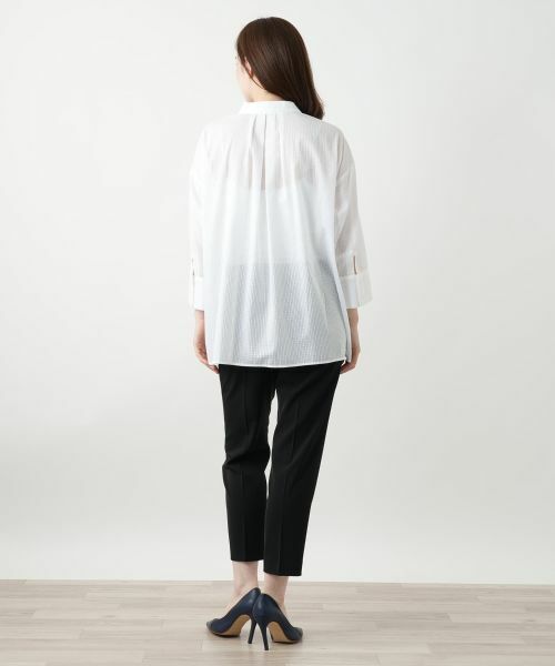 Leilian / レリアン シャツ・ブラウス | 織柄シャツブラウス【SOMELOS】 | 詳細6