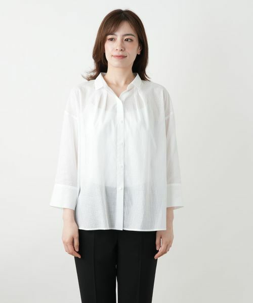 Leilian / レリアン シャツ・ブラウス | 織柄シャツブラウス【SOMELOS】 | 詳細7