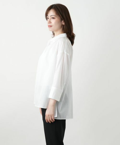 Leilian / レリアン シャツ・ブラウス | 織柄シャツブラウス【SOMELOS】 | 詳細8