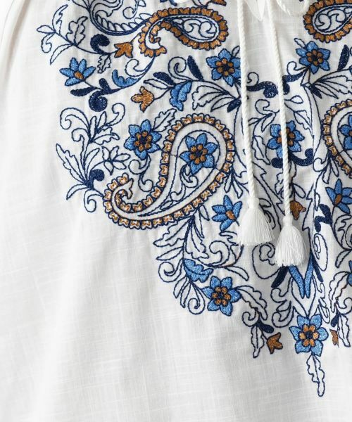 Leilian / レリアン シャツ・ブラウス | 刺繍スモックブラウス | 詳細11