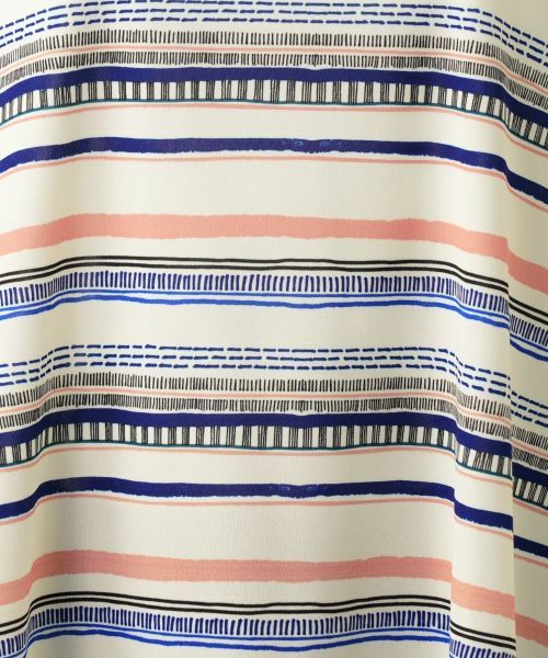 Leilian / レリアン カットソー | マルチボーダーカットソー | 詳細11