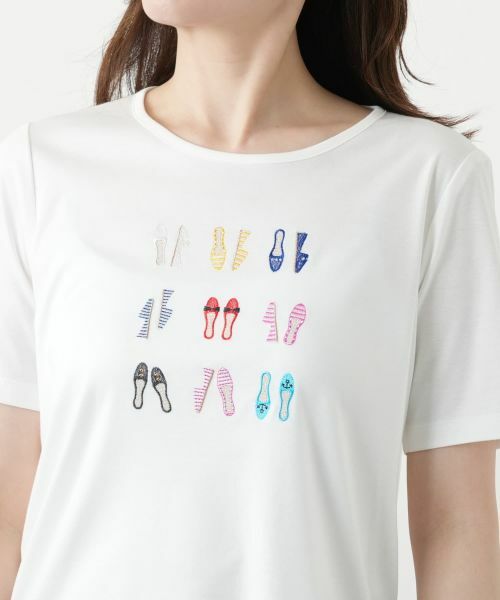 Leilian / レリアン Tシャツ | 刺繍カットソー | 詳細10