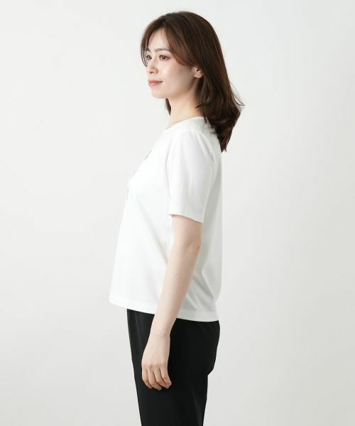 Leilian / レリアン Tシャツ | 刺繍カットソー | 詳細8