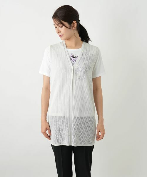 Leilian / レリアン テーラードジャケット | ニットベスト | 詳細7