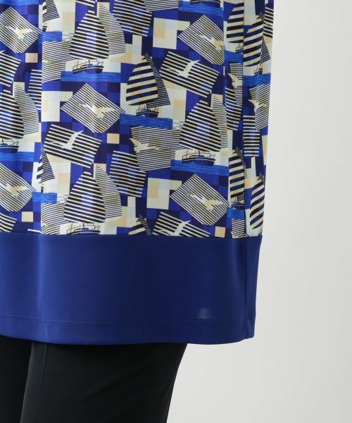 Leilian / レリアン カットソー | プリントタックカットソー | 詳細11