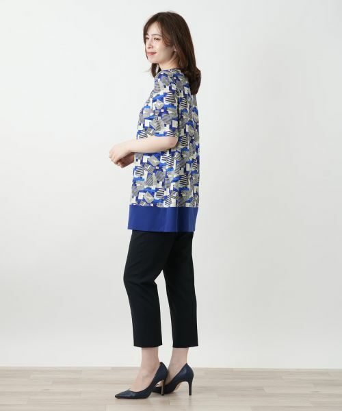 Leilian / レリアン カットソー | プリントタックカットソー | 詳細2