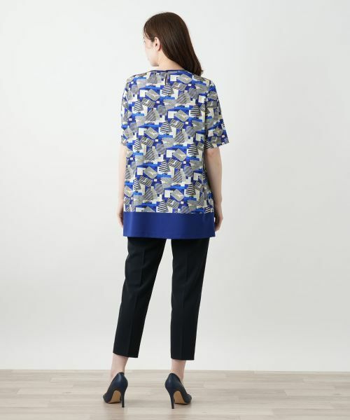 Leilian / レリアン カットソー | プリントタックカットソー | 詳細3