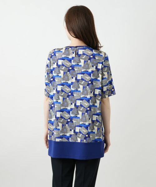 Leilian / レリアン カットソー | プリントタックカットソー | 詳細6