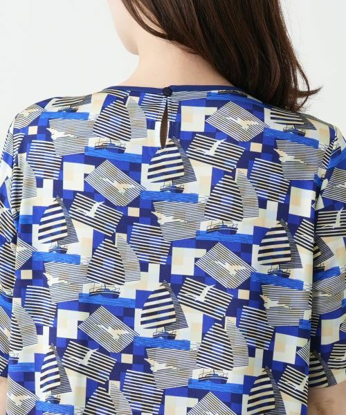 Leilian / レリアン カットソー | プリントタックカットソー | 詳細8