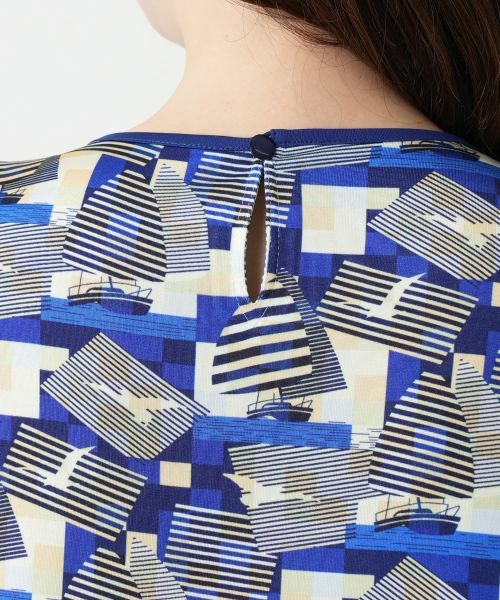 Leilian / レリアン カットソー | プリントタックカットソー | 詳細9