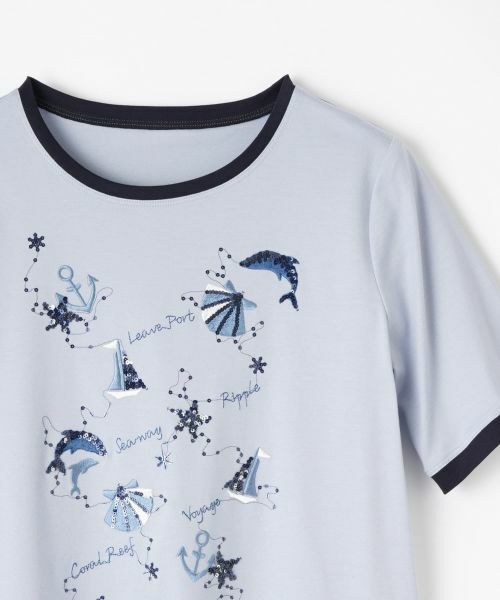 Leilian / レリアン カットソー | スパンコール刺繍カットソー | 詳細19