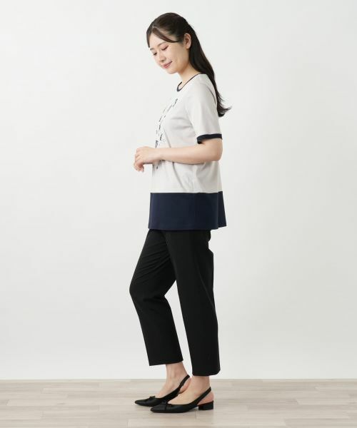 Leilian / レリアン カットソー | スパンコール刺繍カットソー | 詳細2