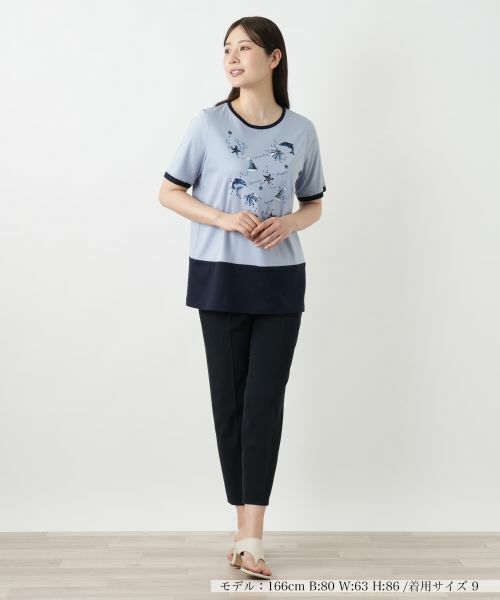 Leilian / レリアン カットソー | スパンコール刺繍カットソー | 詳細4