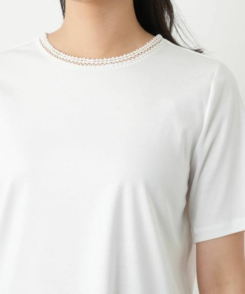 Leilian / レリアン カットソー | 刺繍クルーネックカットソー | 詳細10