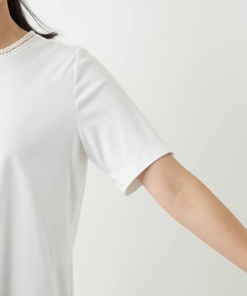 Leilian / レリアン カットソー | 刺繍クルーネックカットソー | 詳細12