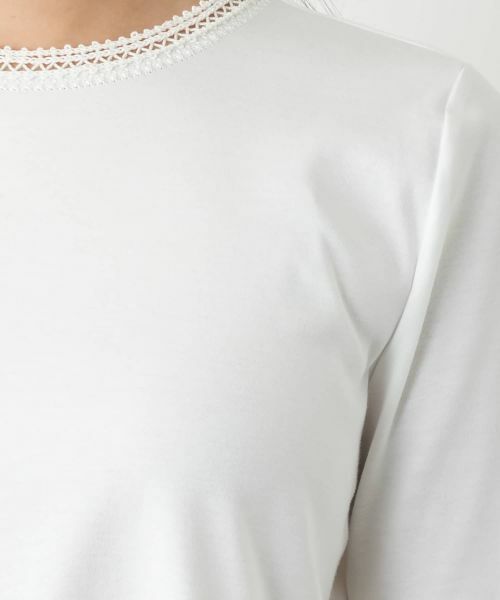 Leilian / レリアン カットソー | 刺繍クルーネックカットソー | 詳細14