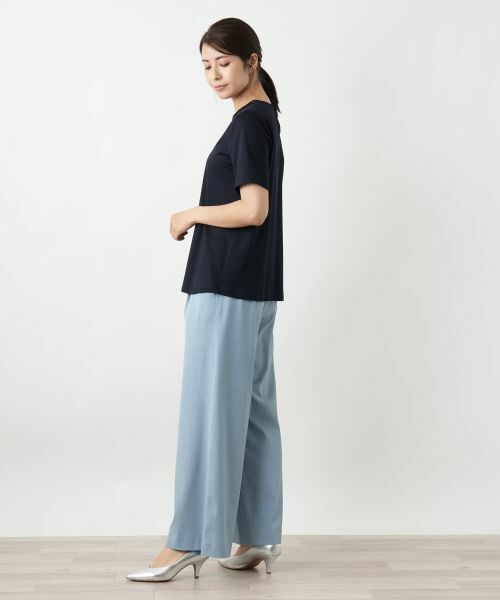 Leilian / レリアン カットソー | 刺繍クルーネックカットソー | 詳細2