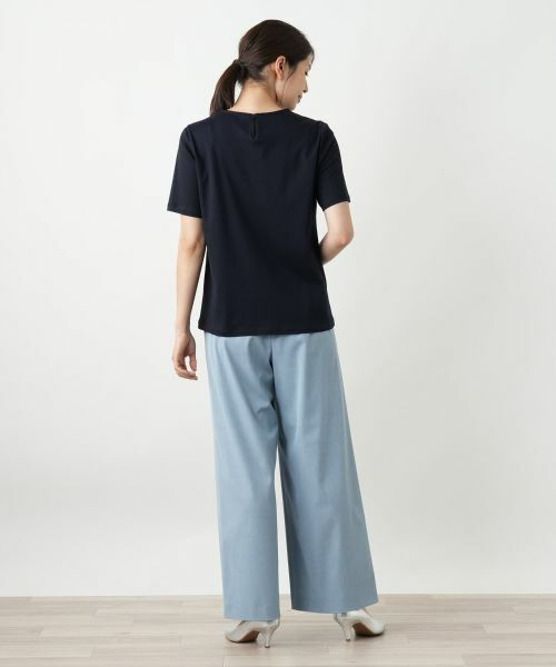 Leilian / レリアン カットソー | 刺繍クルーネックカットソー | 詳細3