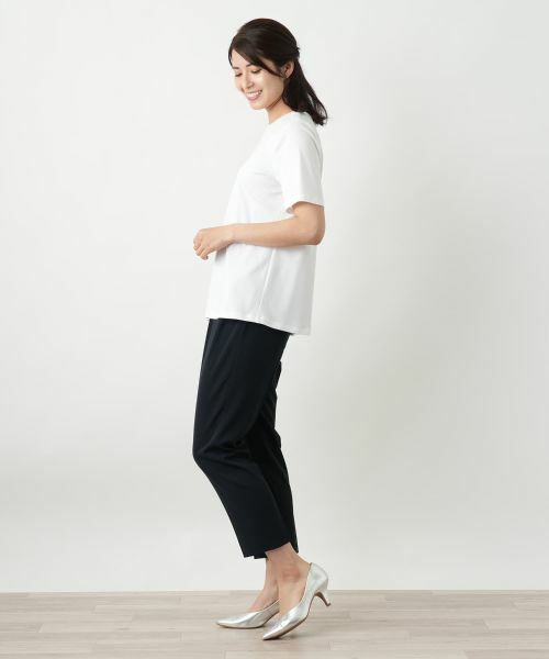 Leilian / レリアン カットソー | 刺繍クルーネックカットソー | 詳細5