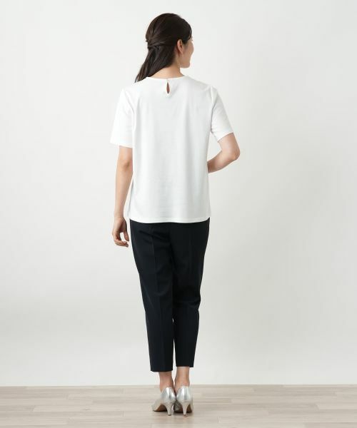 Leilian / レリアン カットソー | 刺繍クルーネックカットソー | 詳細6