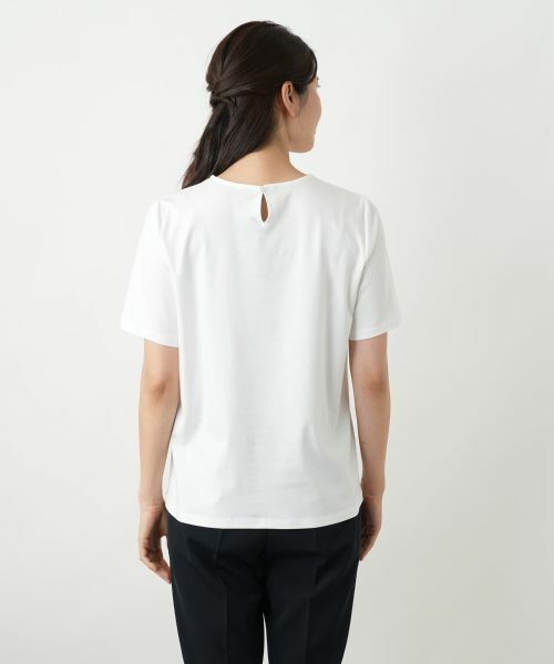 Leilian / レリアン カットソー | 刺繍クルーネックカットソー | 詳細9