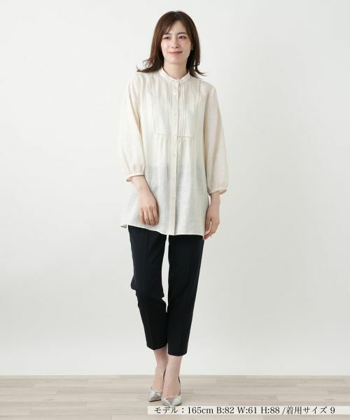 Leilian / レリアン シャツ・ブラウス | バンドカラーブラウス | 詳細4